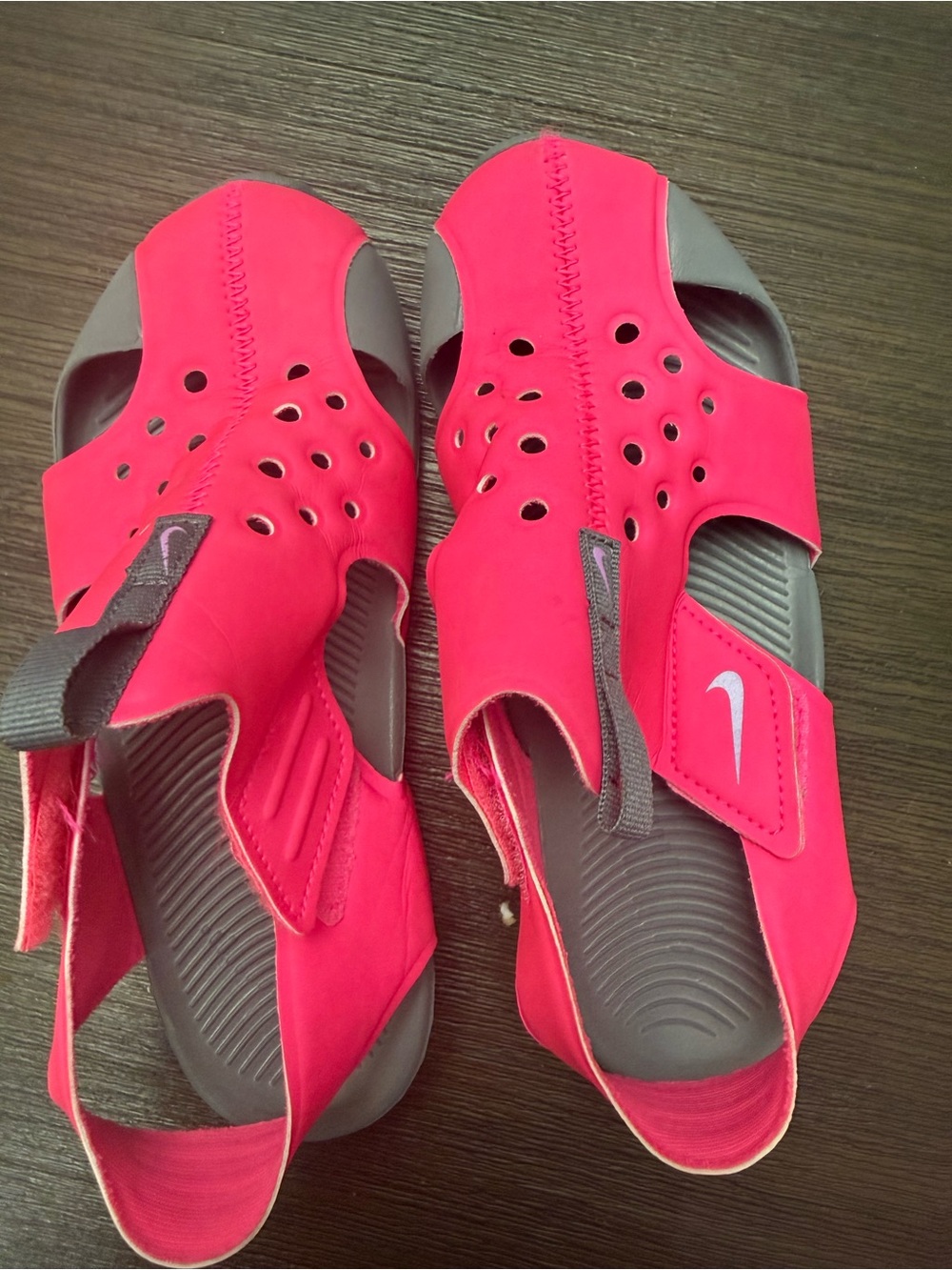 Nike Women’s Hot Pink & Gray Sport Sandals